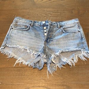Free People denim shorts